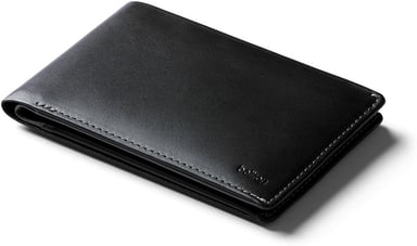 Bellroy Travel Wallet, leather RFID passport holder, black