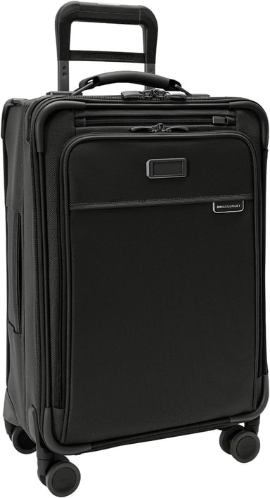 Briggs & Riley Baseline Essential 22-inch carry-on spinner in black, front view