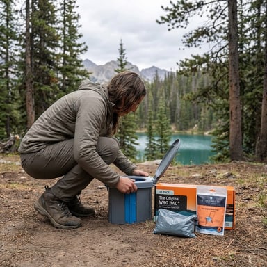 Cleanwaste GO Anywhere Portable Folding Toilet