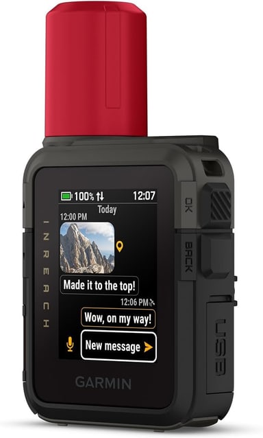 Garmin inReach Mini 3 Plus satellite communicator with color touchscreen