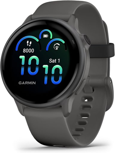 Garmin vivoactive 6 smartwatch in pebble gray and slate
