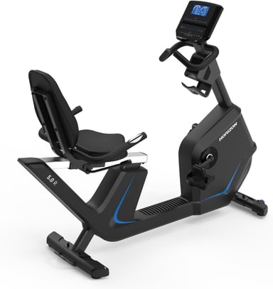Horizon Fitness 5.0R recumbent bike with step-through frame
