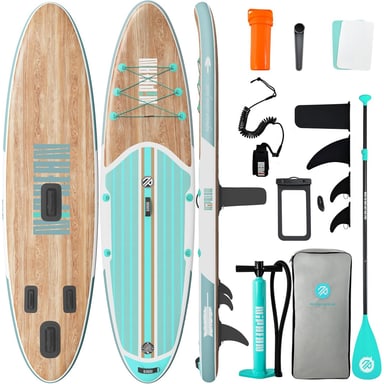 Niphean 10 foot 6 inch mint inflatable paddleboard with complete accessory kit