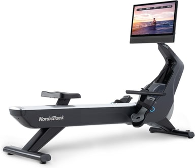 NordicTrack RW900 rower with its 24-inch pivoting touchscreen