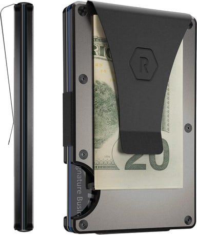 The Ridge Wallet, aluminum, gunmetal