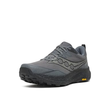 Saucony Peregrine 16 men's trail running shoe in Carbon/Black