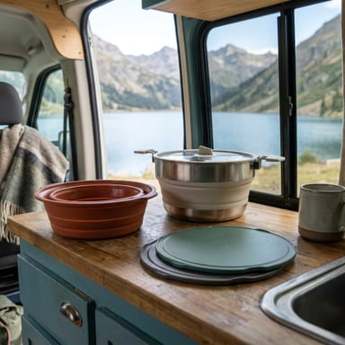 Sea to Summit Detour Essentials collapsible camp kitchen kit