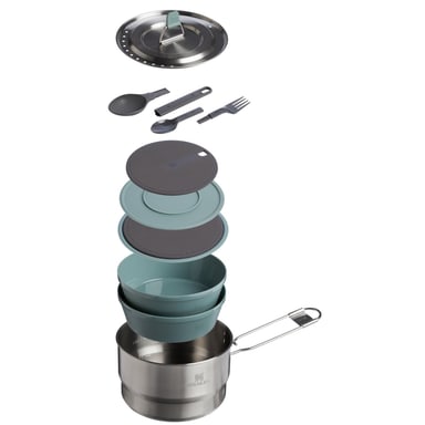 Stanley Wildfare Go Two Bowl Prep & Cook Set, all 14 pieces shown unstacked