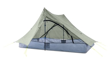 Zpacks Duplex Classic Dyneema trekking pole tent in olive