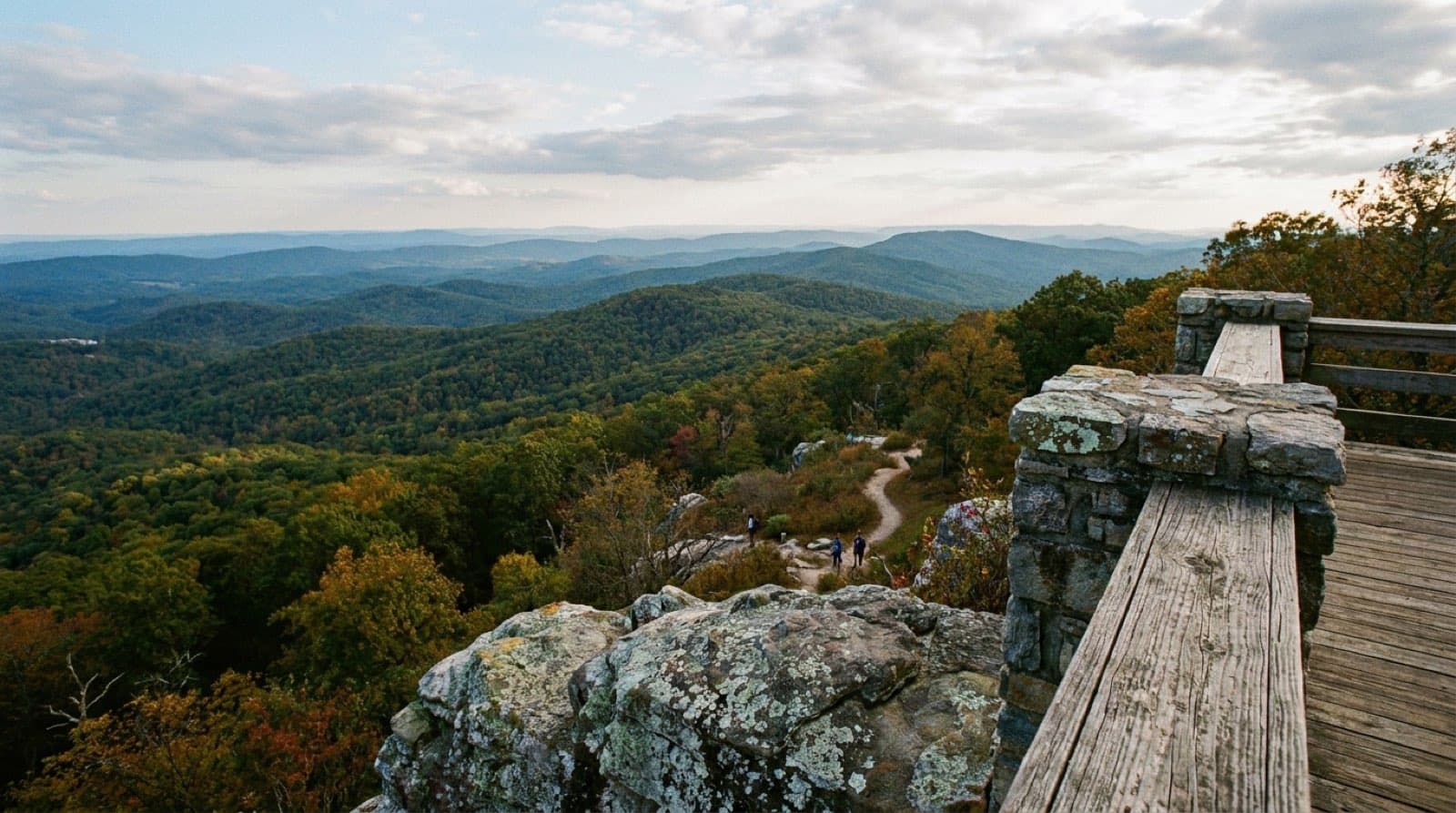 View from Bald Rock Overlook across the Talladega foothills