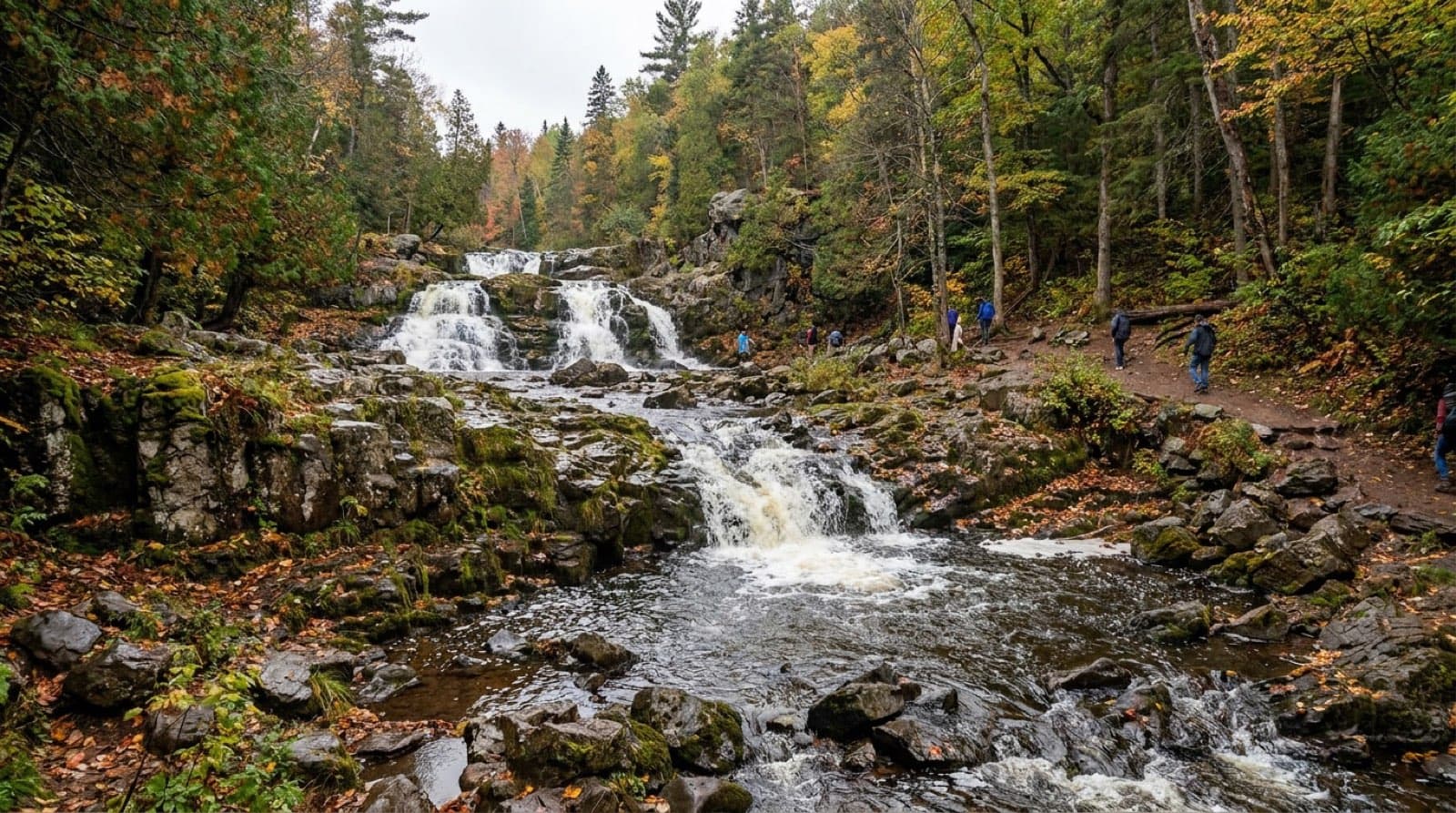 The Lower Falls of the Gooseberry River