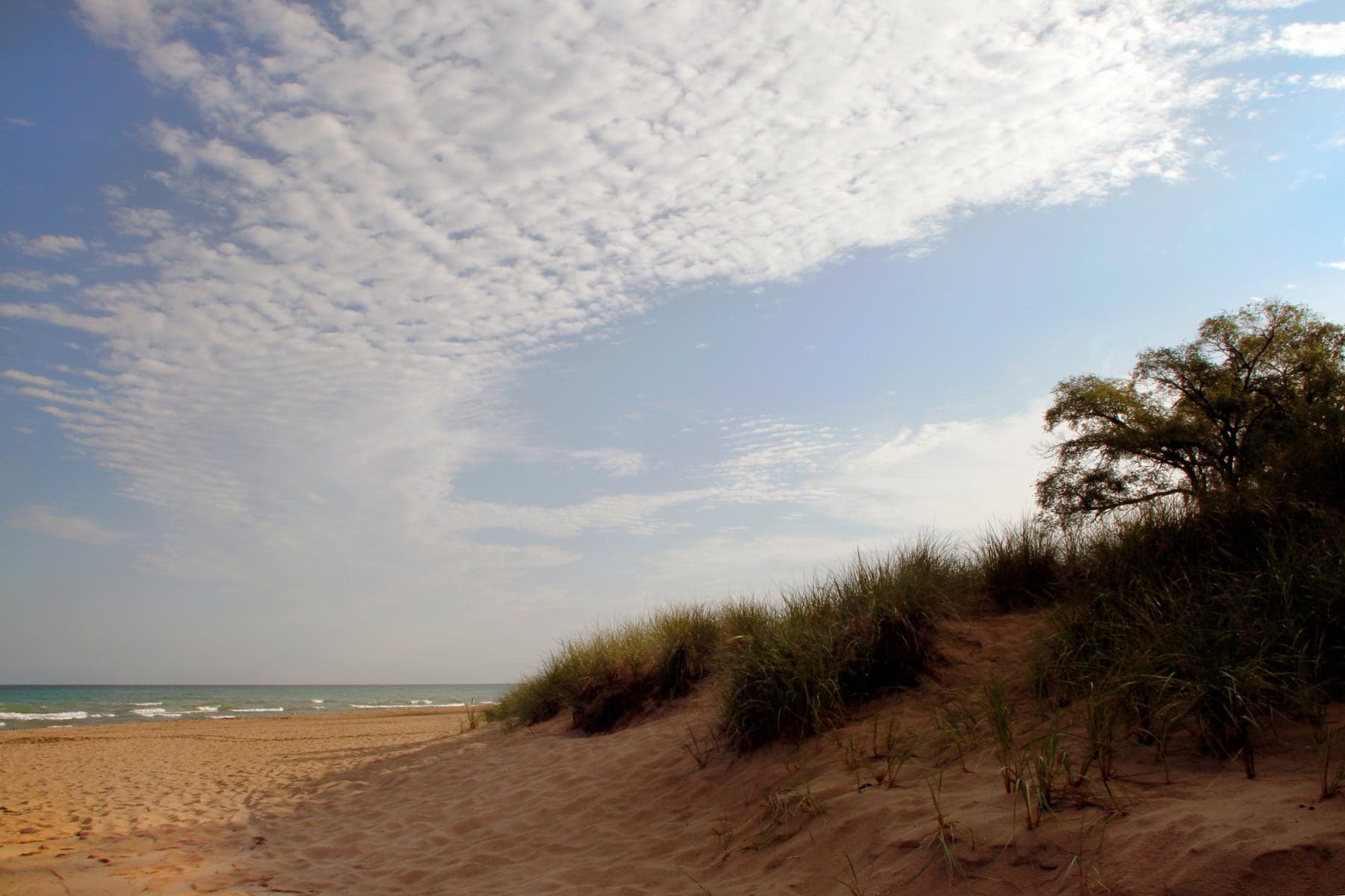 Porter Beach access point on the Indiana Dunes lakeshore