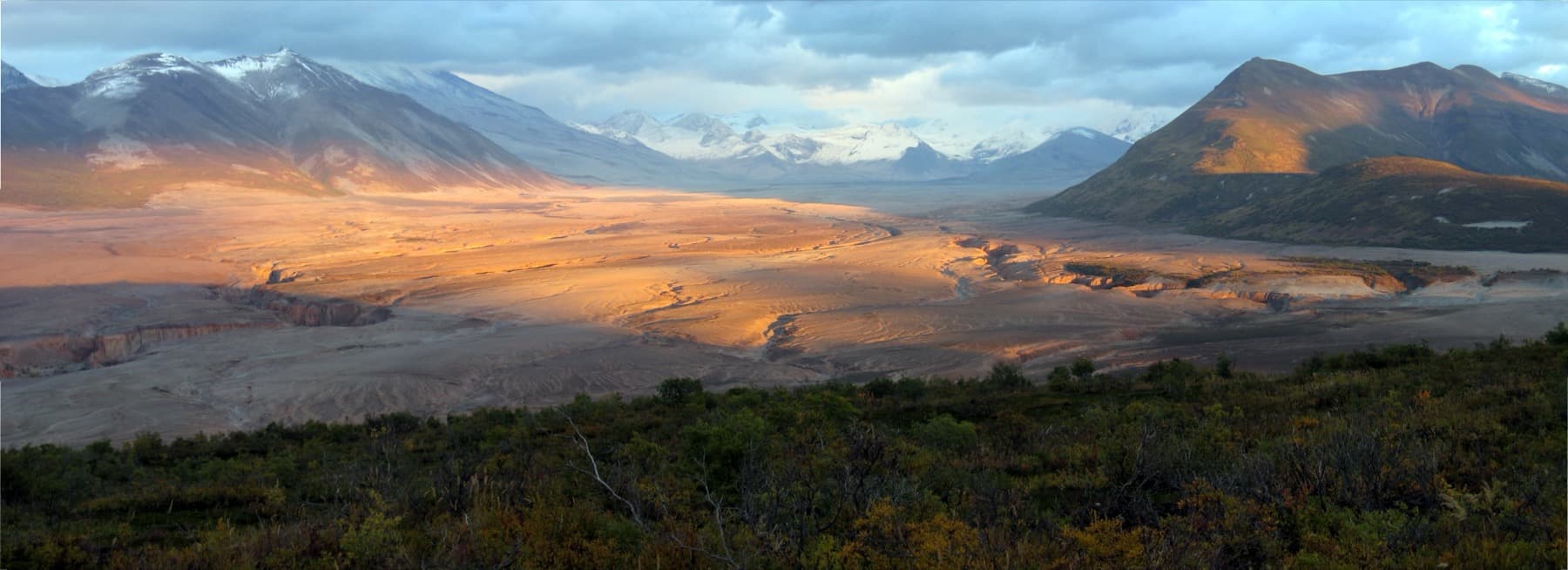Sunset over the Valley of Ten Thousand Smokes