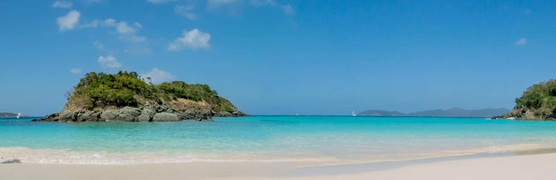 Trunk Cay surrounded by turquoise Caribbean water