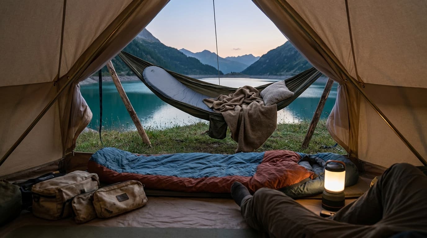 How to hang a camping hammock