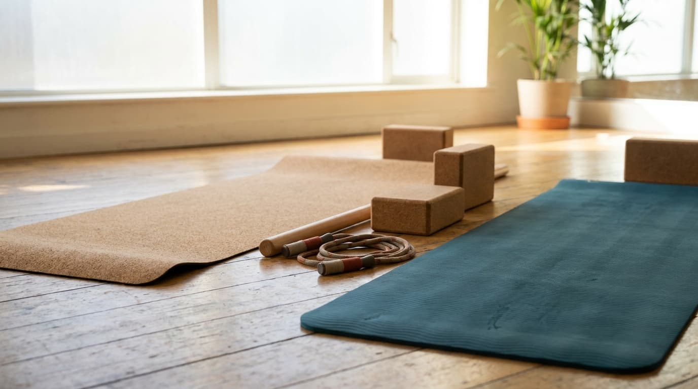 Cork vs rubber yoga mat: which grip wins?