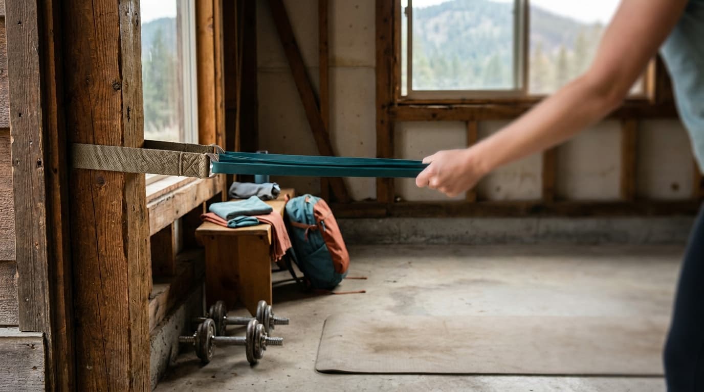 How to anchor resistance bands safely