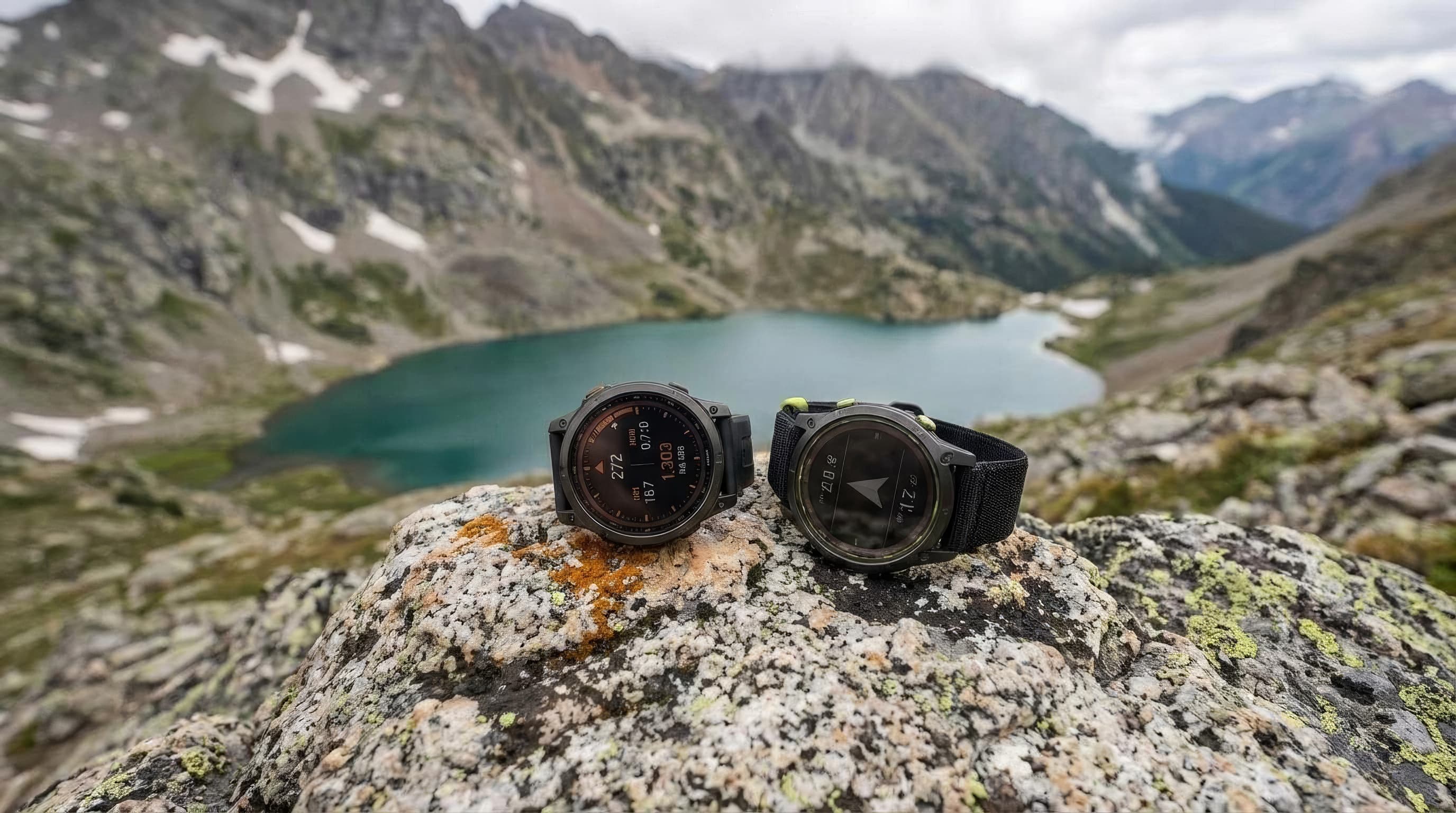 Garmin Fenix 8 Solar and Garmin Enduro 3 watches shown side by side