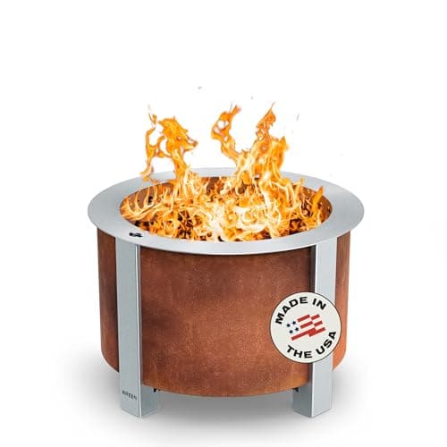 Breeo X Series 19 corten steel smokeless fire pit