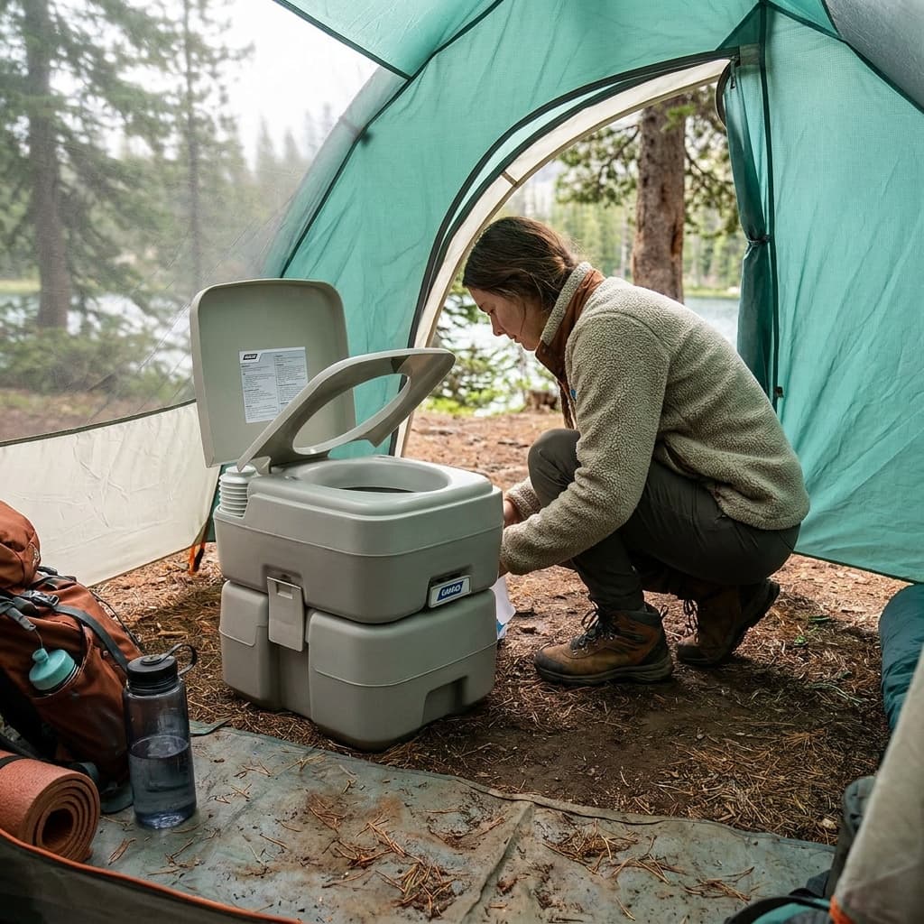 Camco 5.3-Gallon Portable Toilet (41541)