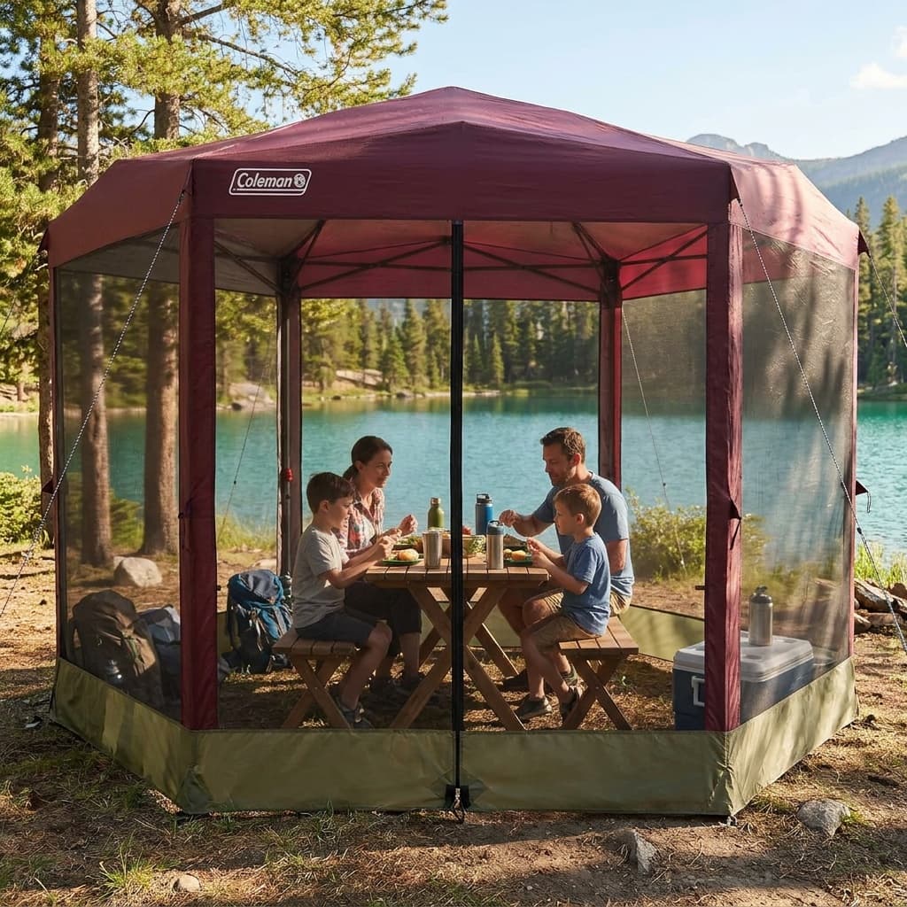 Coleman Back Home Screened Canopy Tent with Instant Setup