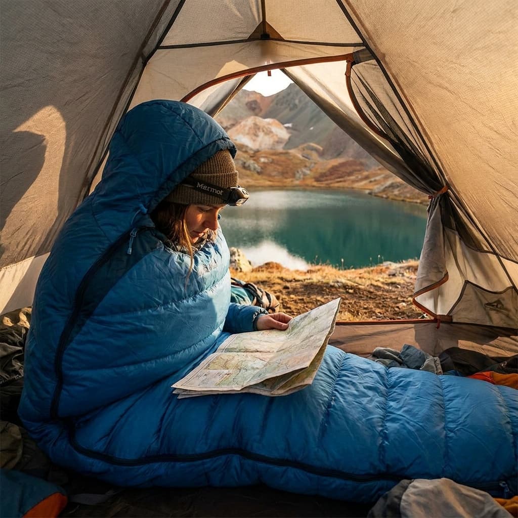 Marmot Trestles Elite Eco 20 Sleeping Bag in use