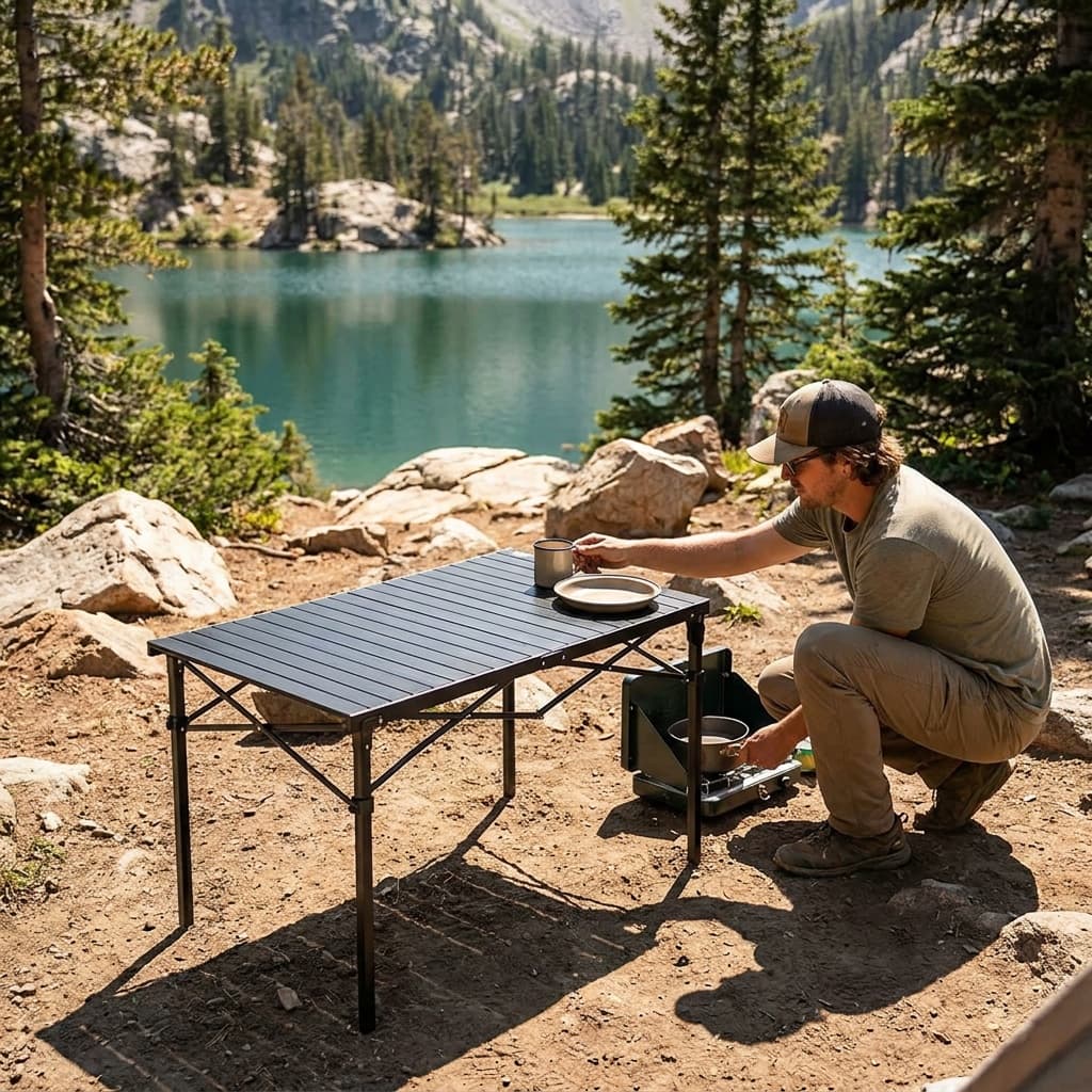 Mountain Summit Gear Heavy-Duty Roll-Top Table (Medium)