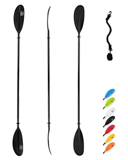 OCEANBROAD 230cm aluminum kayak paddle with leash