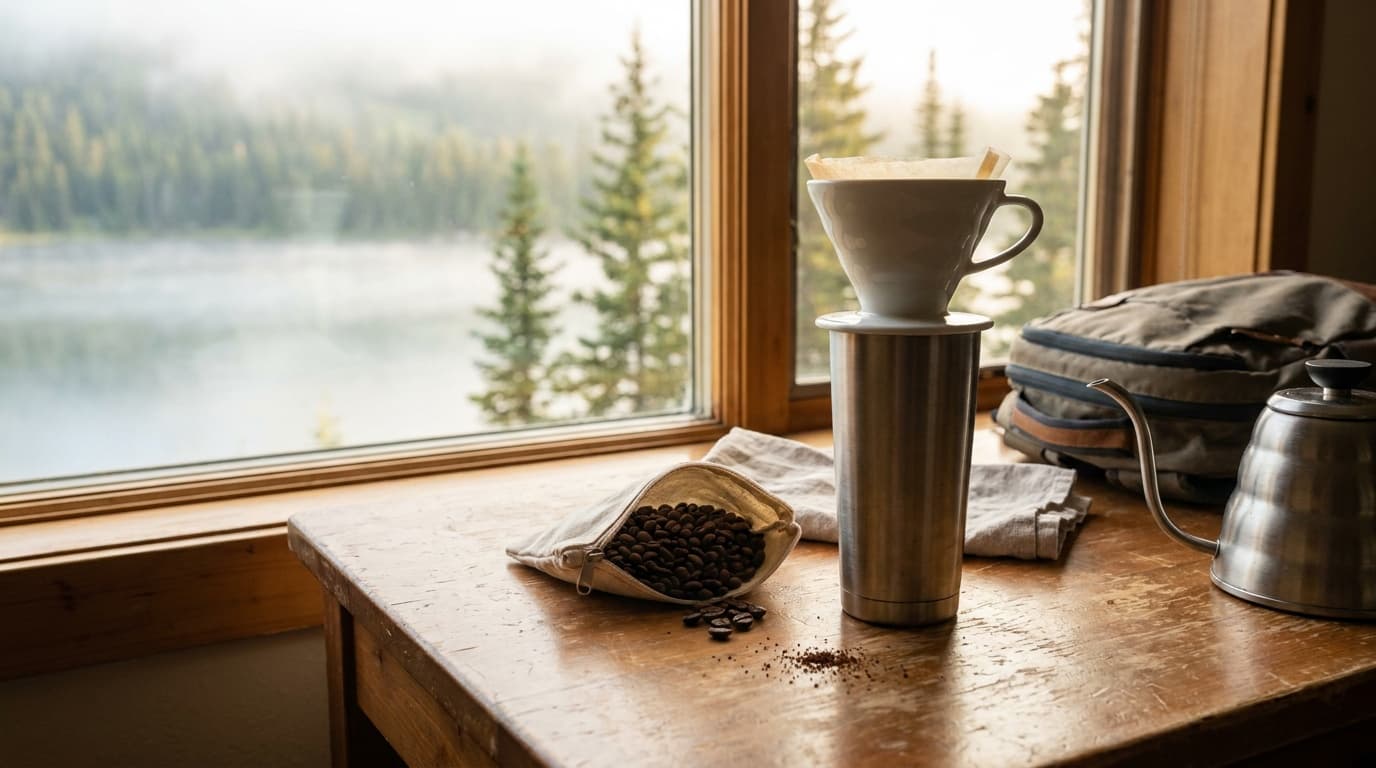 How to make coffee while traveling: methods without a machine