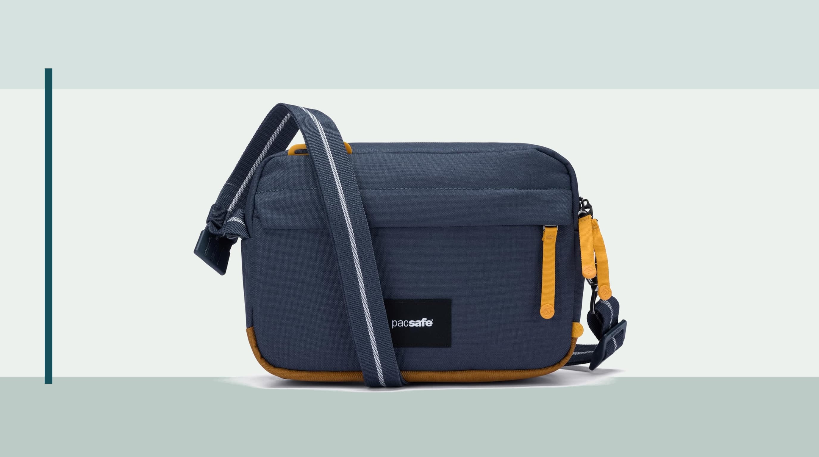 Pacsafe GO Anti-Theft Crossbody ready for a crowded city transit day