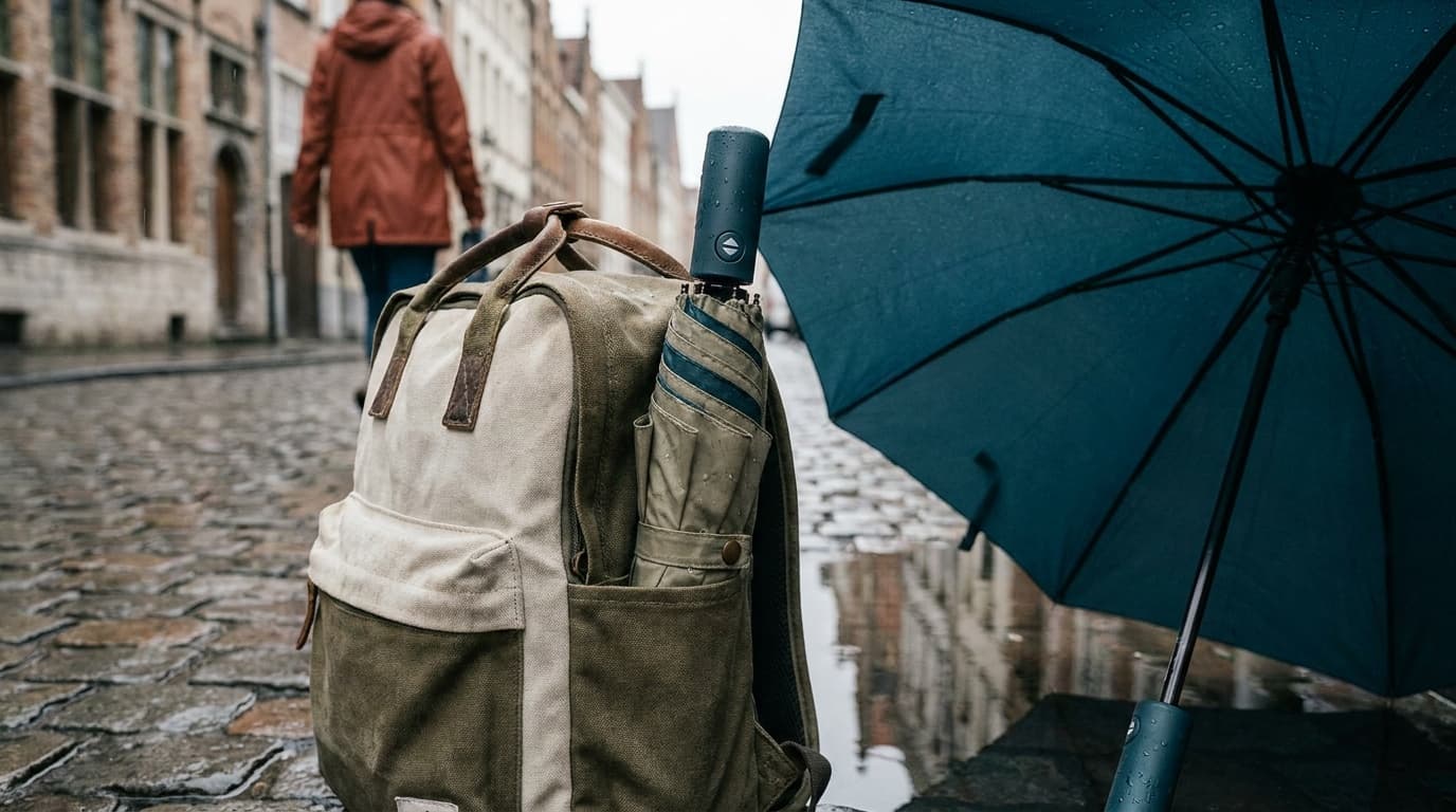 What makes an umbrella windproof