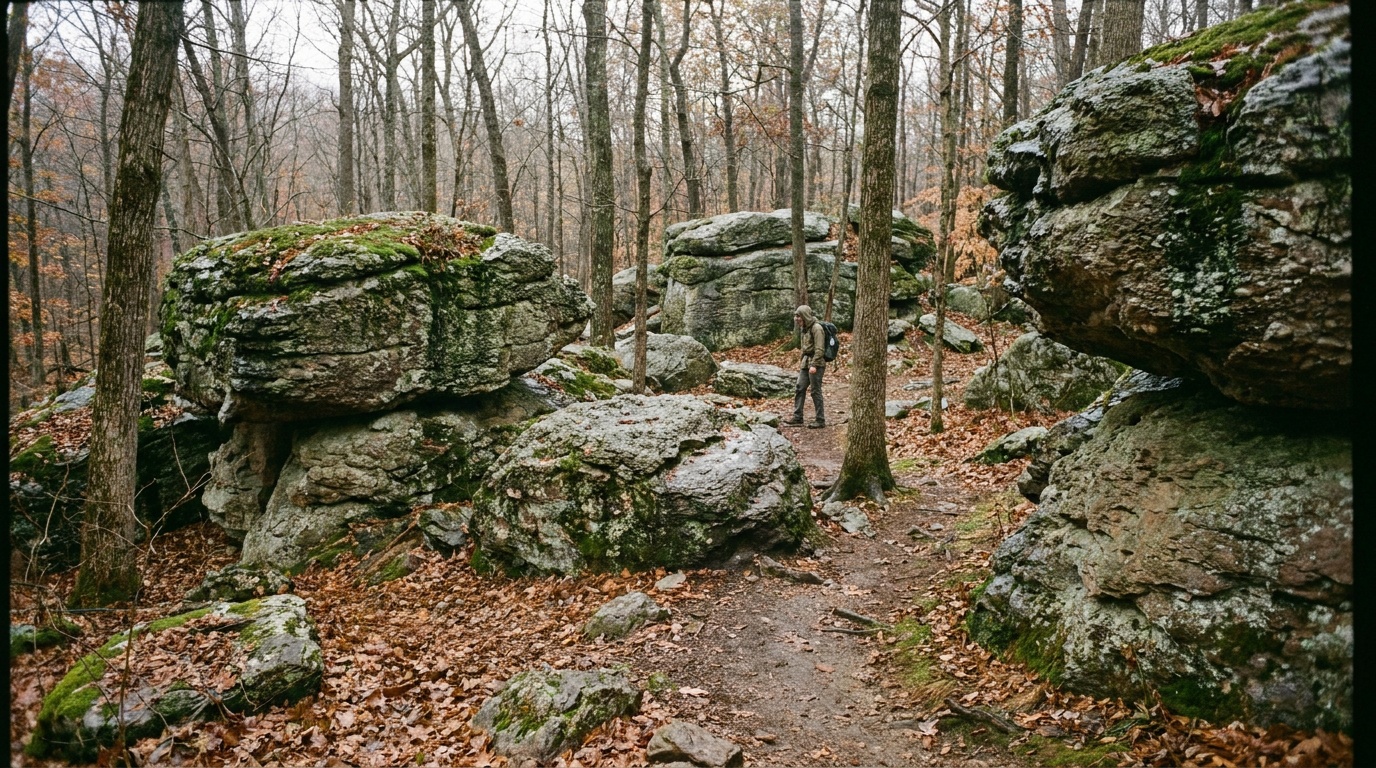 Thunder Rocks boulder field in the Quaker area