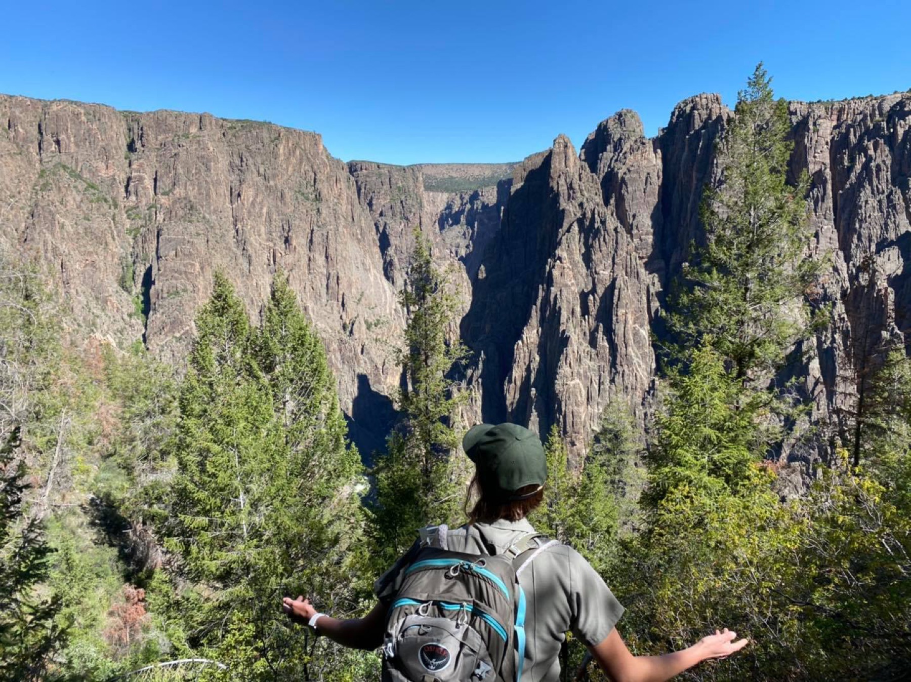 Steep inner canyon walls above the Gunnison River corridor