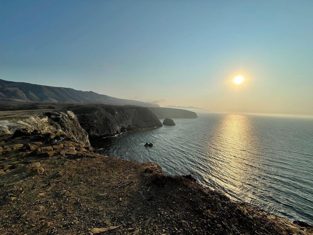 Cavern Point cliffs and ocean water on Santa Cruz Island
