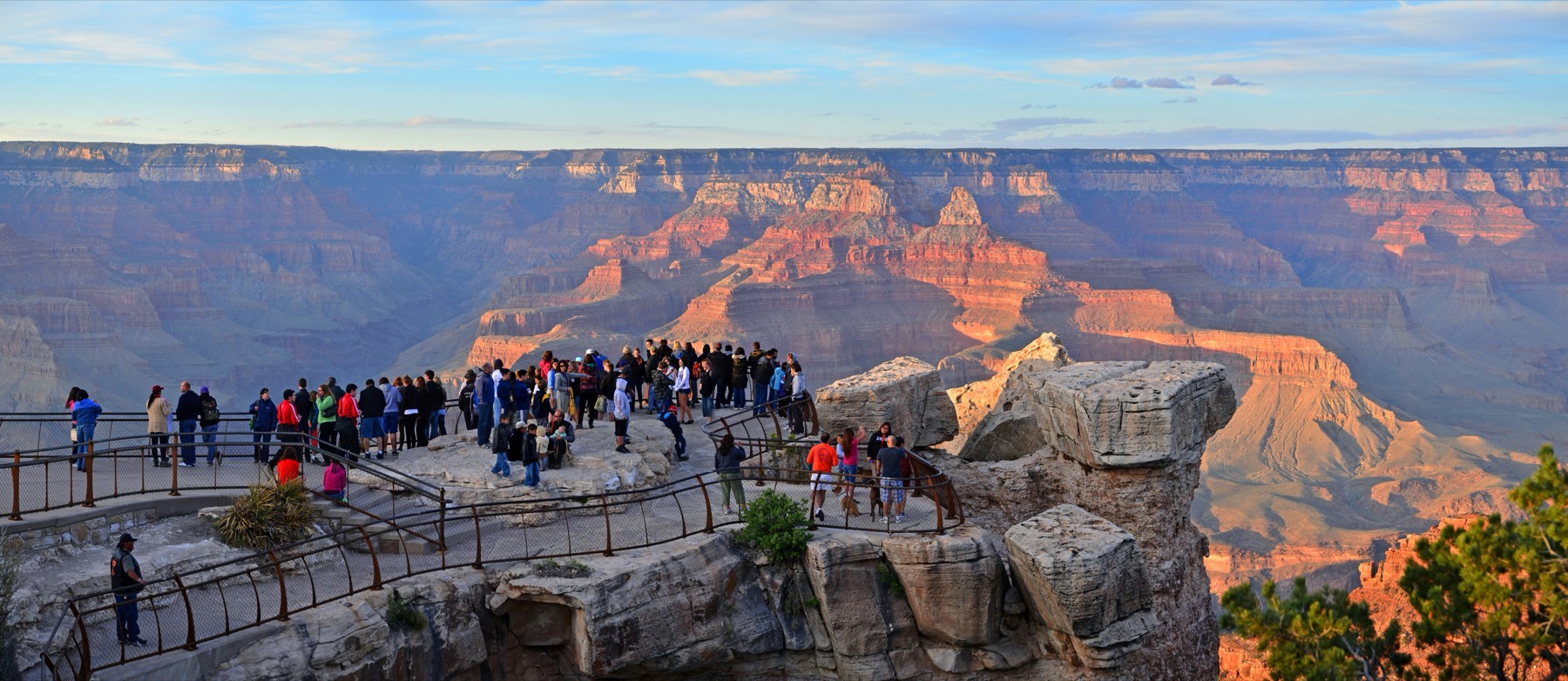 Evening light over Grand Canyon from Mather Point