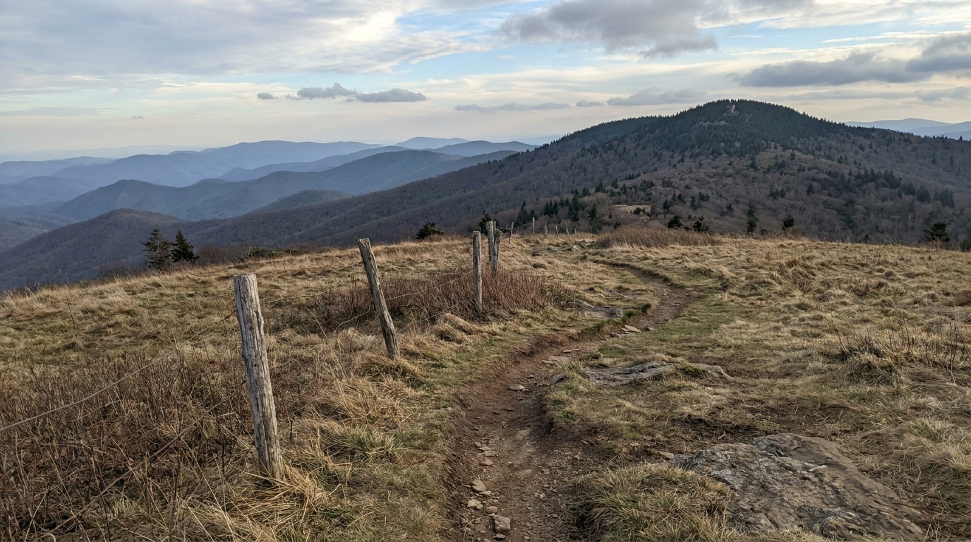 High-country view toward Mount Rogers from the balds