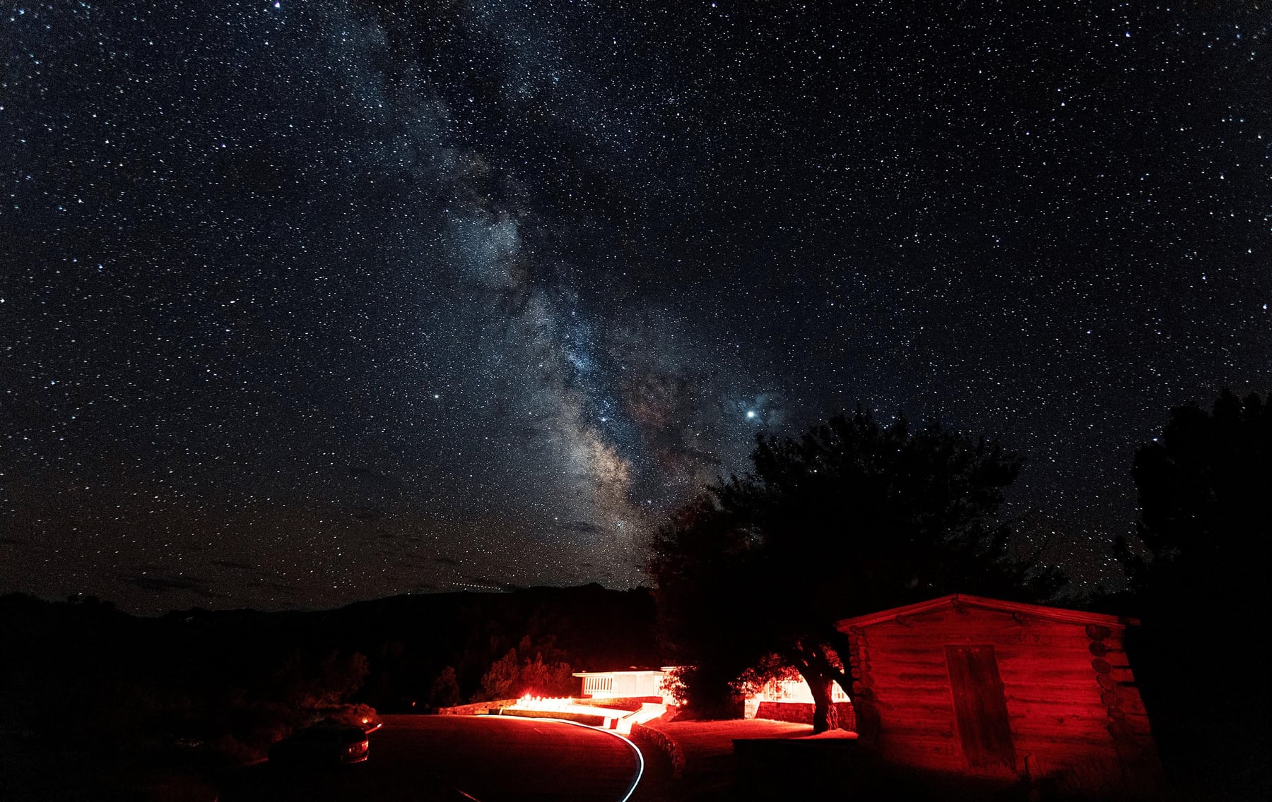 The Milky Way above the Lehman Caves Visitor Center