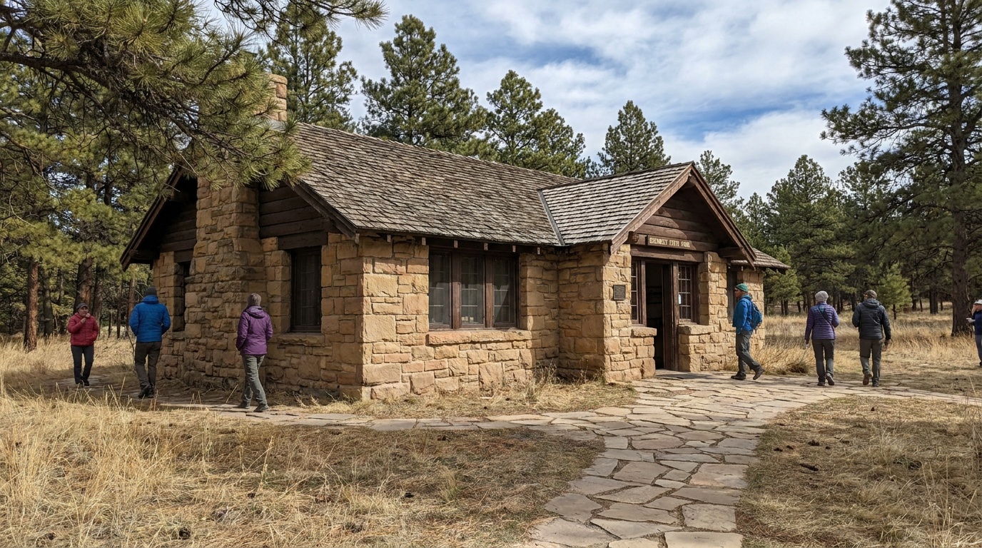 The historic CCC-built native-stone Guernsey Museum