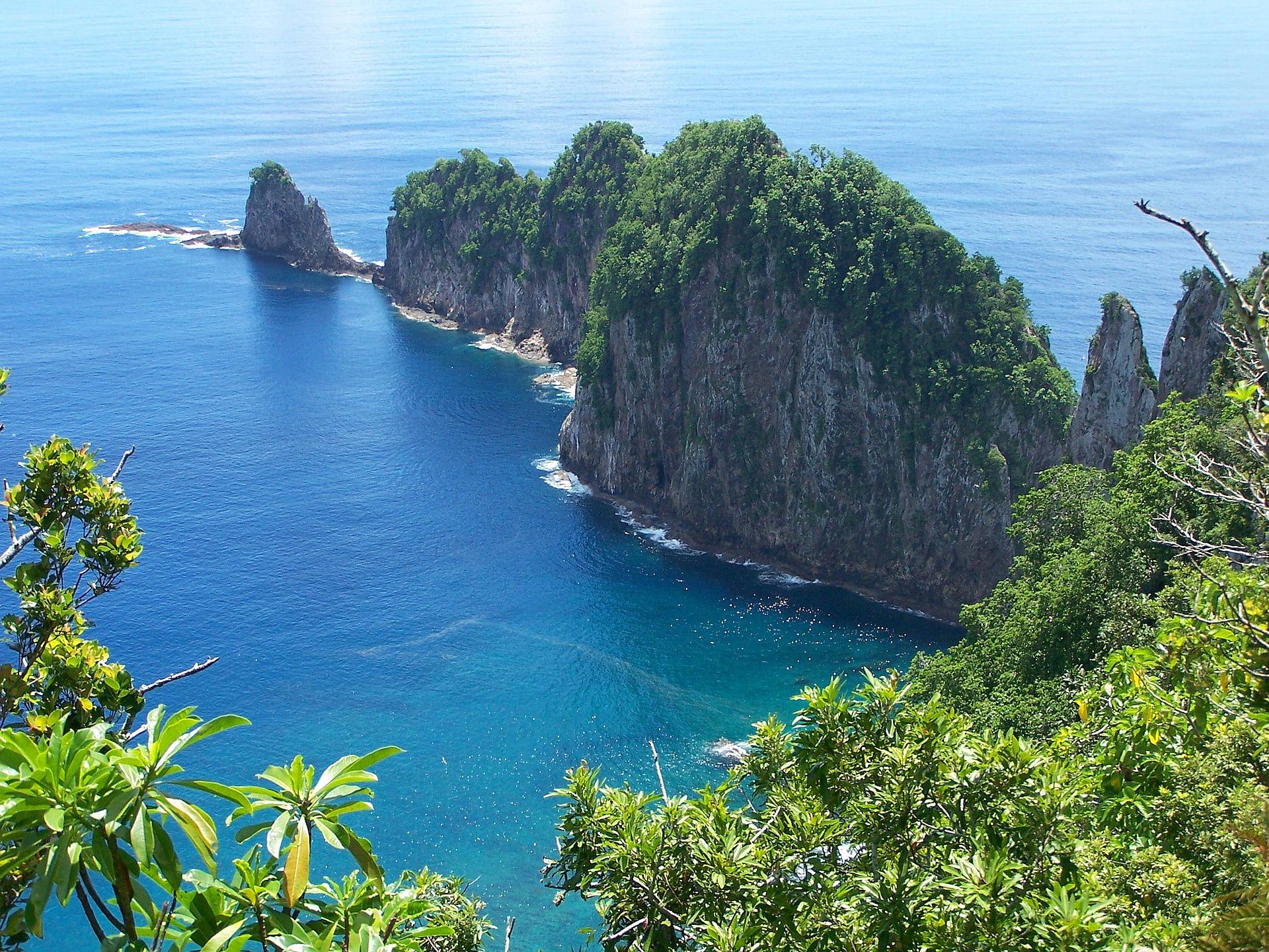 Pola Island cliffs off the Tutuila coast