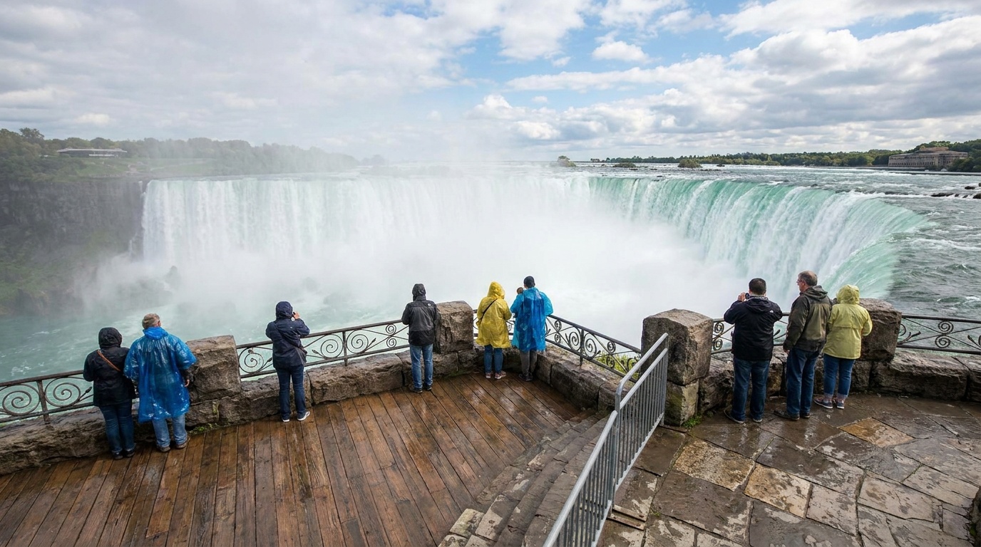Terrapin Point on Goat Island at the brink of Horseshoe Falls