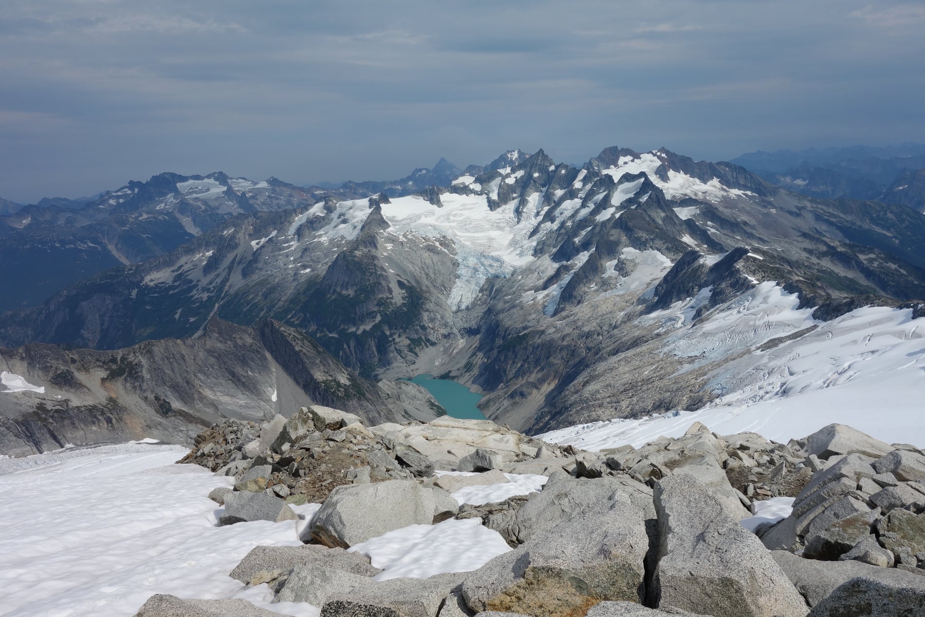 Jagged North Cascades peaks and glaciers
