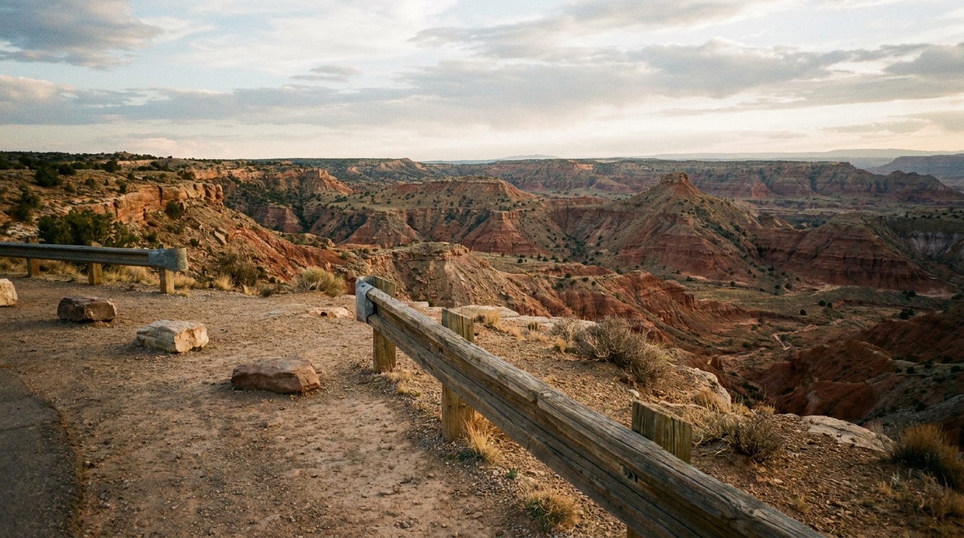 Rim overlook across the layered Little Grand Canyon gullies