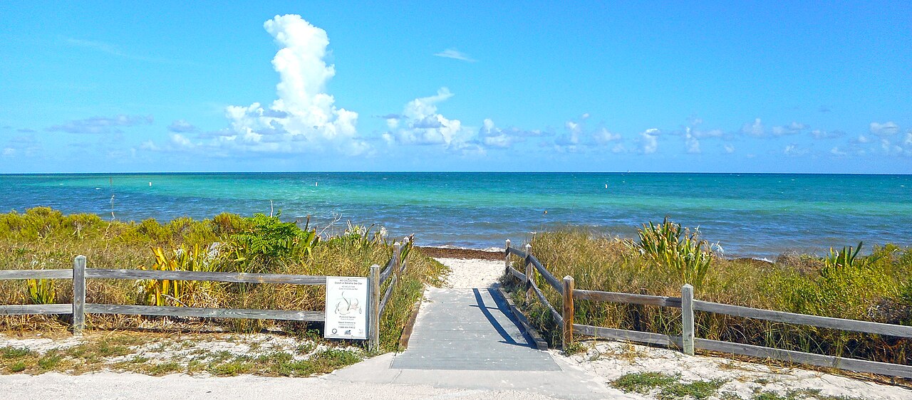 Beach access at Bahia Honda State Park in the Florida Keys