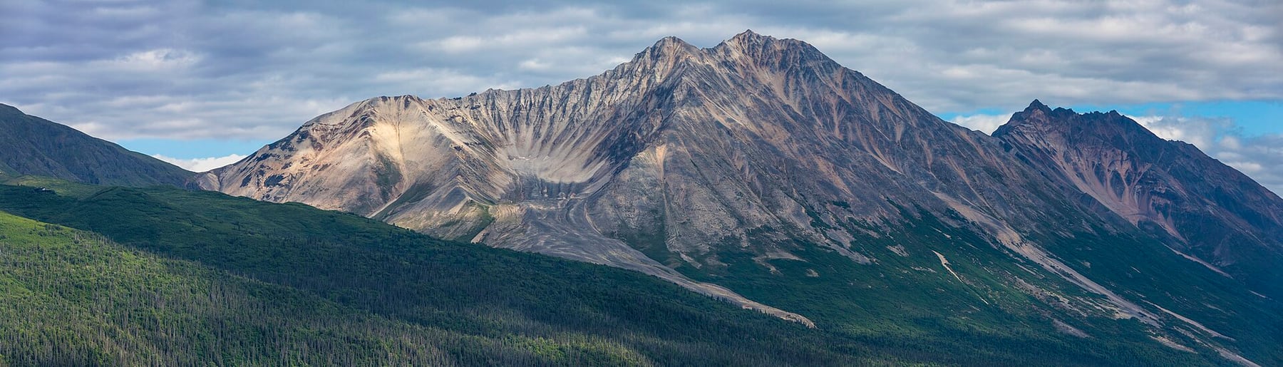 Root Glacier terrain below Porphyry Mountain in Wrangell-St. Elias