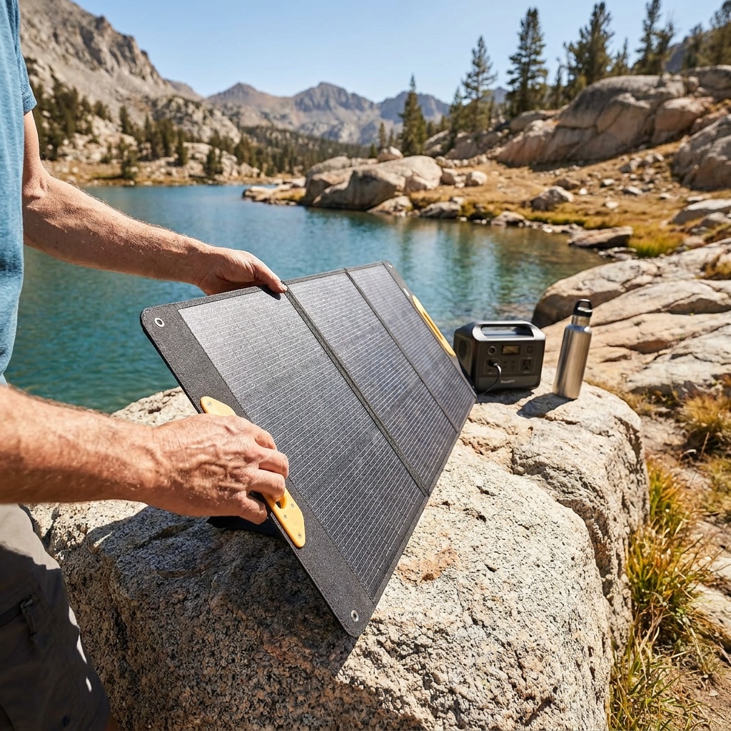 BougeRV 200W 9BB Foldable Portable Solar Panel