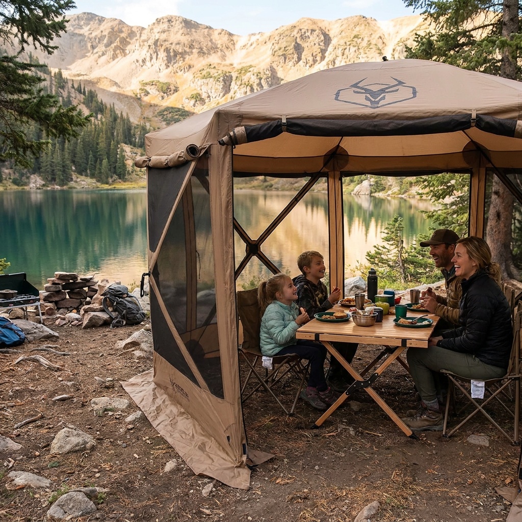 Gazelle Tents G6 Deluxe 6-Sided Portable Gazebo