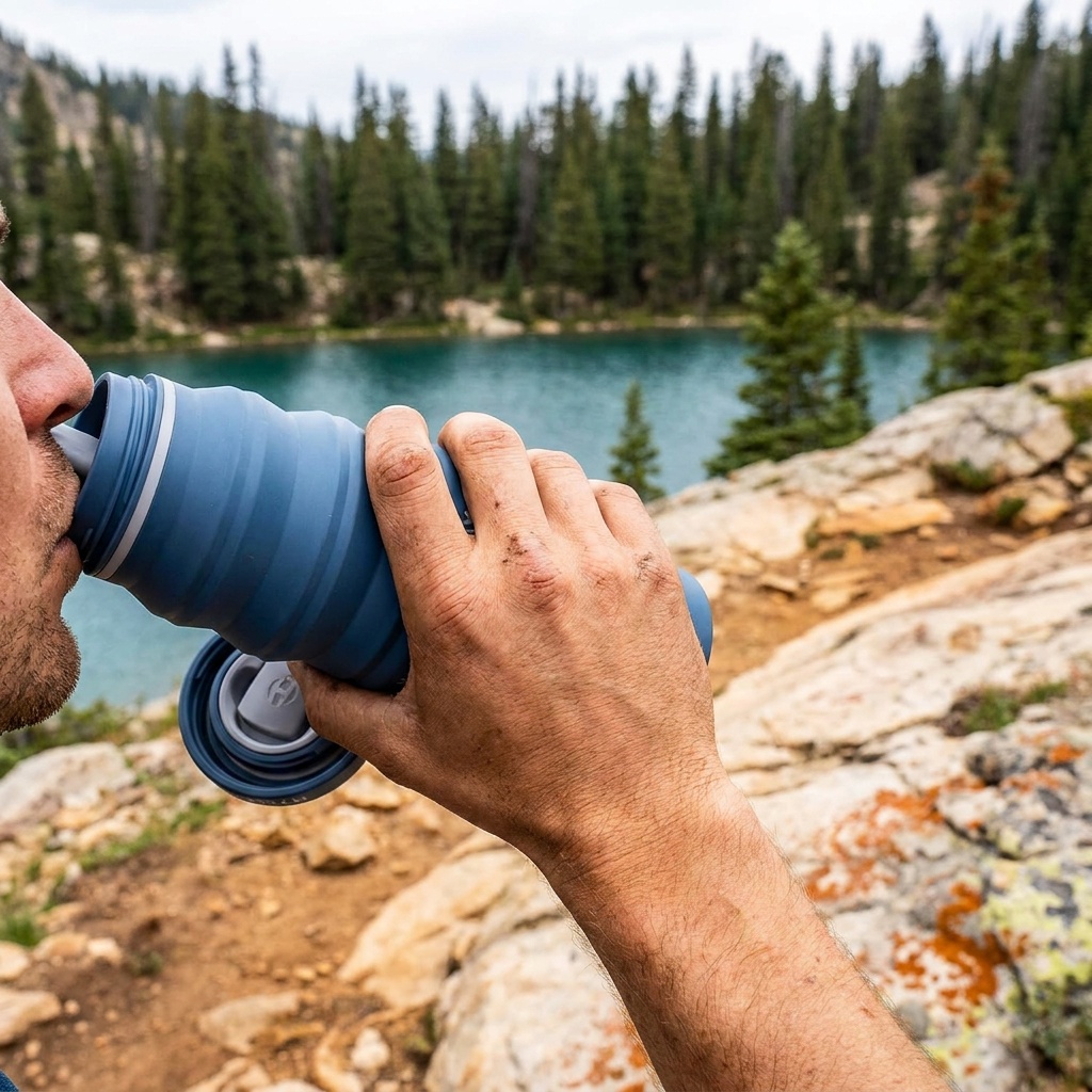 HYDAWAY 25oz Collapsible Travel Water Bottle
