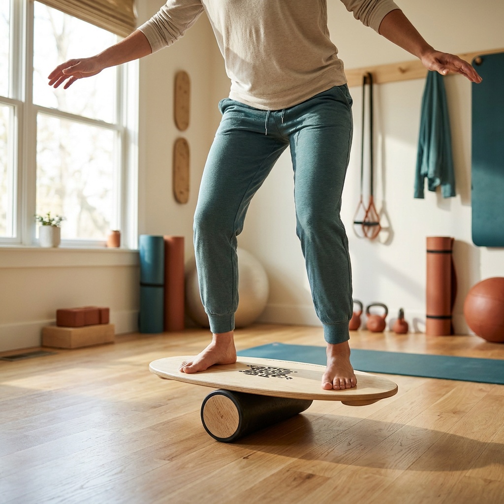The Original Indo Board Balance Board Trainer (Includes Board and Roller)