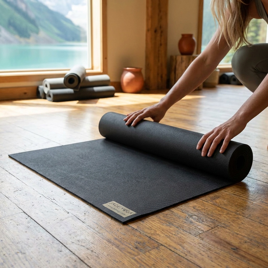 JadeYoga Harmony Yoga Mat 68"