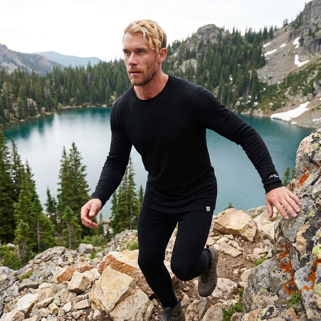 Merino.tech 100% Merino Wool Base Layer Set (250 g/m2)